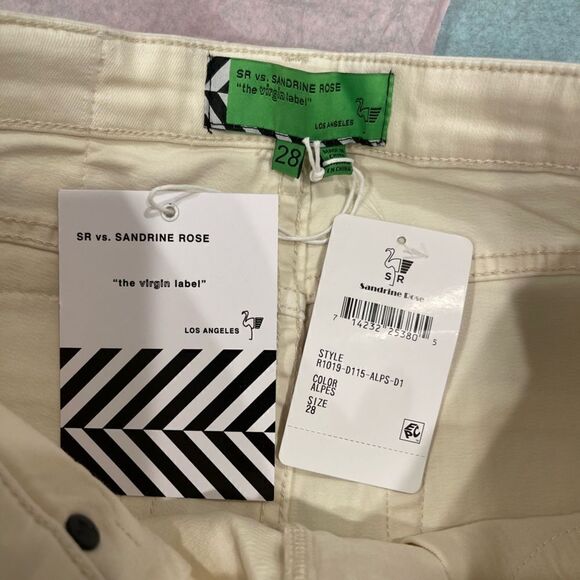 Free People X Sandrine Rose Straight Leg in Alpes Jeans .Size 28 - Picture 7 of 9